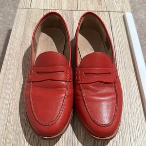 Jcrew Red Ryan penny loafers in leather